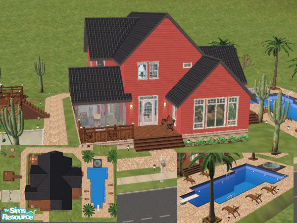 Sims 2 — Mi Cuore by Eliciab — This is truely where the heart is, perfect for an expanding family. First floor: master BR