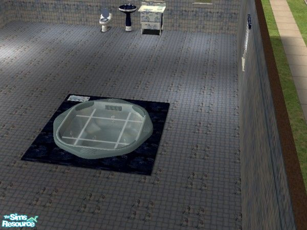 Sims 2 — dolphin bath hot tub by ead425 — 12 items 1 wall 1 floor: hot tub