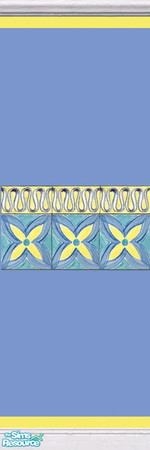 Sims 2 — Sunshine Blues Kitchen Wall by miss_beki — Sunshine Blues Kitchen Wall. Part of the Sunshine 'n' Blues Kitchen