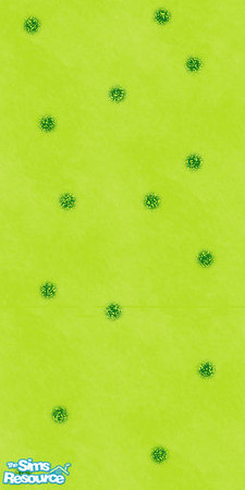 Sims 2 — Froggy Bathroom Wall by gigidawn — Granny Apple Green wall with Dark Green abstract spots.