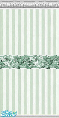 Sims 2 — K8SSeaShellGreenWLL08 by Kate139 — A set of 15 Walls and 4 Floors. Painted and Papered Walls with Sea Coral