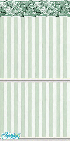 Sims 2 — K8SSeaShellGreenWLL05 by Kate139 — A set of 15 Walls and 4 Floors. Painted and Papered Walls with Sea Coral