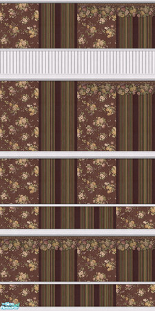 Sims 2 — Southern Charm Collection Fig Callaway P by Quiltreker — This series contains 16 walls. It consists of a floral