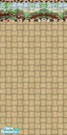 Sims 2 — tiger bath wall tile by ead425 — a touch of the wild