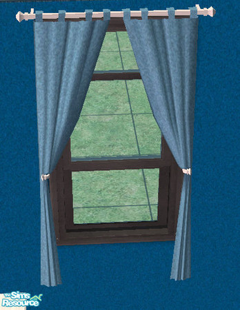 Sims 2 — BR - Curtains by Simaddict99 — denim curtains