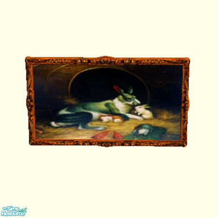 Sims 2 — Antique Bunny by arenaria — Art for everyone! Check back often, because I will be adding more!! By Arenaria