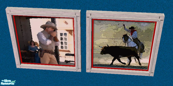 Sims 2 — BR - painting #2 by Simaddict99 — second painting (on left) will show in game under "Bella Squared"
