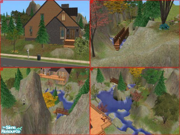 Sims 2 — Nature's Blessing by TheAislinn — This nature oriented home is for sims who love to spend time just relaxing and