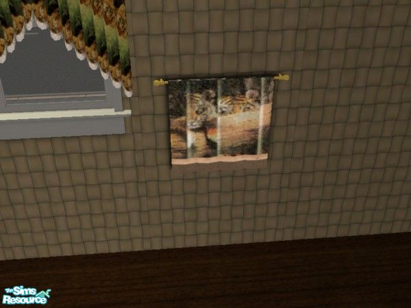 Sims 2 — tiger bath towel by ead425 — a touch of the wild: 10 items 1 wallpaper: towel 