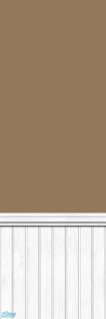 Sims 2 — Studio K Wainscoting 01 - Burnt Almond by StudioKhagerks — 