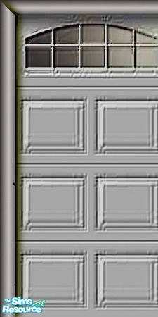 Sims 2 — Grey Garage Door - Left by Raveena — This is the left piece for the garage door. You need all 3 pieces to