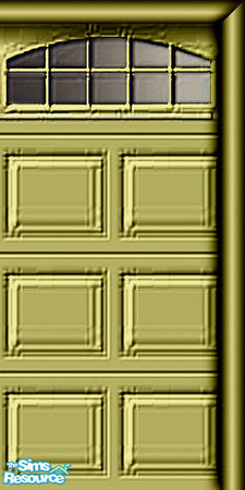 Sims 2 — Gold Garage Door - Right by Raveena — This is the right piece for the garage door. You need all 3 pieces to