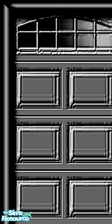 Sims 2 — Black Garaged Door - Left Piece by Raveena — This is the left piece for the black garage door. You need all 3