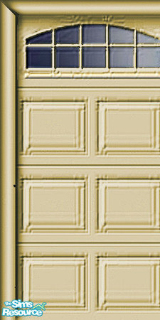 Sims 2 — Beige Garage Door - Left Piece by Raveena — This is the left piece for the beige garage door. You need all 3