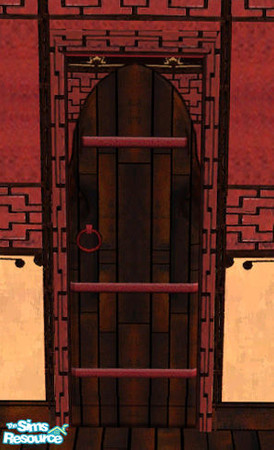 Sims 2 — Tibet Bedroom Door by solfal — A door inspired from items from a Tibet museum. I made this a while ago and