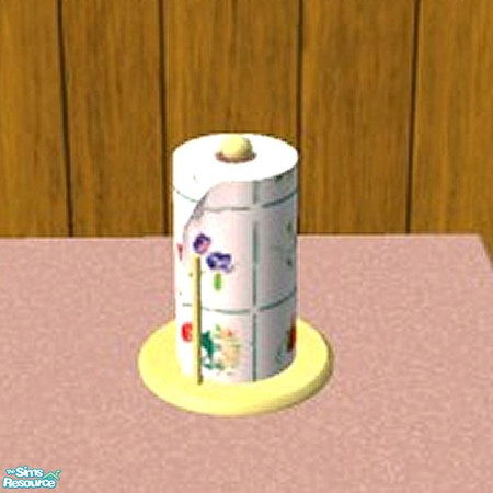 Sims 2 — Grid Paper Towel Holder by Raveena — You must download Windkeeper\'s Paper Towel mesh file for these objects to