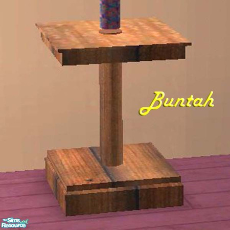 Sims 2 — Ebay Sculpture - WOODEN STAND by buntah — This is a recolor of the STAND for the ebay sculpture