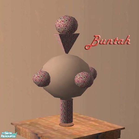 Sims 2 — Ebay Sculpture - FLORAL by buntah — This is a recolor of the ebay sculpture (minus the haunted face)