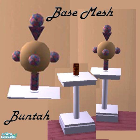 Sims 2 — Ebay Haunted Sculpture BASE MESH by buntah — This is the mesh file for the ebay sculpture. It is a clone of the