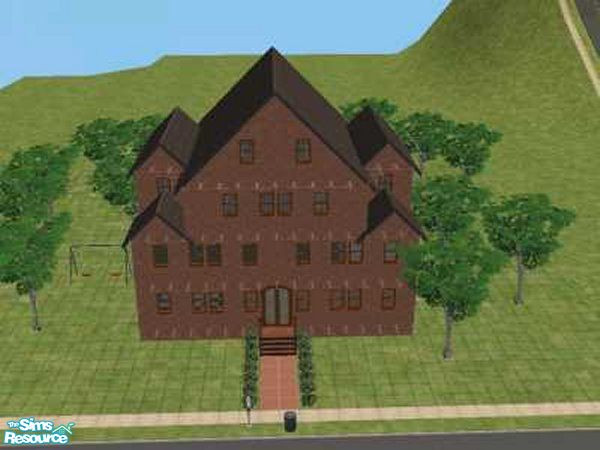 Sims 2 — Langley House by queenmab75 — Medium sized home perfect for a medium sized family. Includes 3 bedrooms, 2