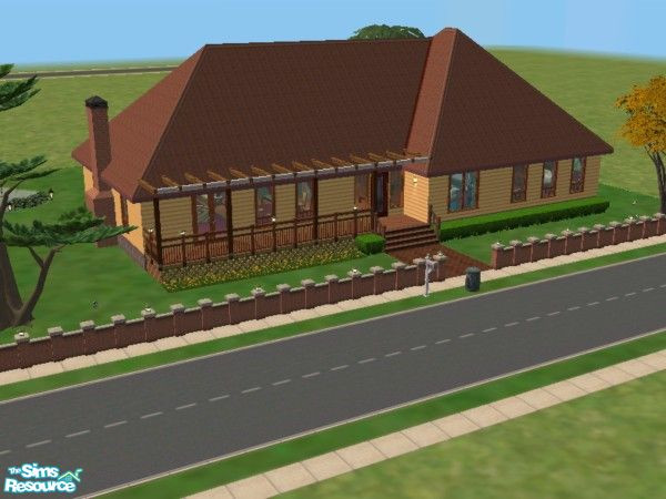 Sims 2 — The First  'Floorplan challenge' House by devil_shark — Here is the house i've made on the first 'Floorplan