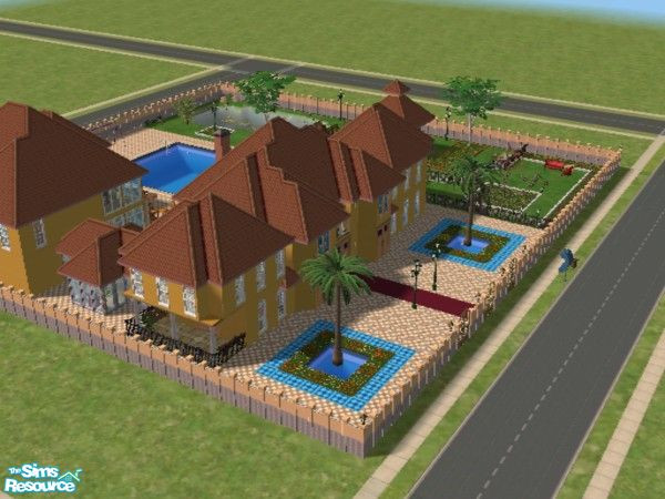 Sims 2 — The Clubhouse by richard23 — This building is patterned after a superstar lot. It has everything luxurius