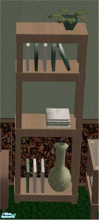Sims 2 — Midland\'s Rustic Wilderness Livingroom Set - Midland Recolor by midland_04 — Wonderful Bookcase from