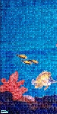 Sims 2 — Mural Oceanik 1 by Lady_Venera — Mural for bath