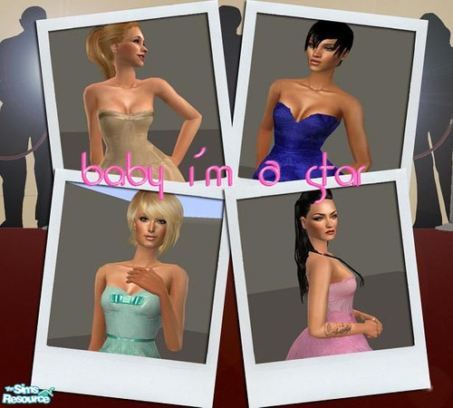 Sims 2 — Baby I\'m A Star!!!! by pretty_baby — 4 Celebrity Redcarpet Inspired Looks!! Including ParisHilton, Rihanna,