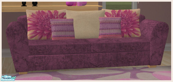 Sims 2 — Elegans Pink recolor - Sofa by Elize-37sims — A recolor of the Elegans Living room. The sofa recolors seperate