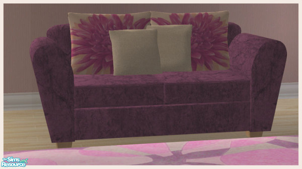 Sims 2 — Elegans Pink recolor - Loveseat by Elize-37sims — A recolor of the Elegans Living room