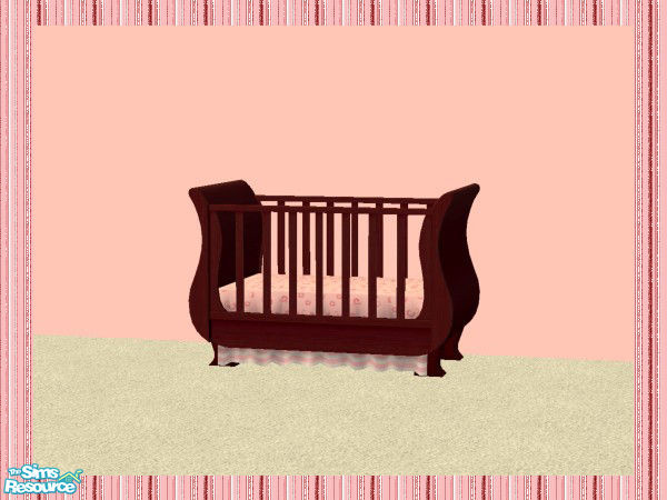 Sims 2 — Mahogany Nursery (Girls) - Crib by SQK — Nursery items that came with Freetime recolored to a beautiful
