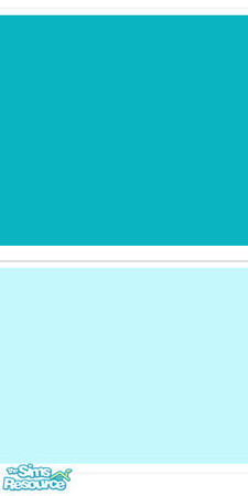 Sims 2 — Teal Turquoise by brinneydee by brinneydee — Summery teal and light and airy turquoise with white molding and