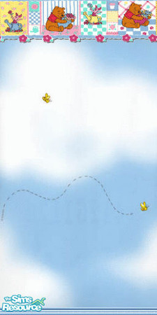 Sims 2 — WP_Bluesky by Astarta — Winnie the Pooh wallset.
