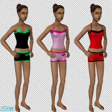Sims 2 — Teen Athletic Set by alc99999 — A set of athletic wear for teens.