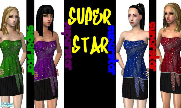 Sims 2 — Superstar Collection by c0nan21 — comes in 4 different colors!