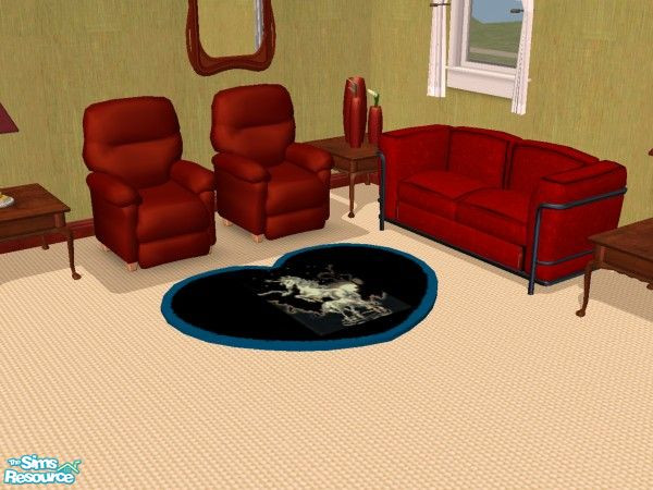 Sims 2 — Dark Design's Heart Unicorn Rug by Dark_Design — This rug is a part of the collection that includes 4 unicorn
