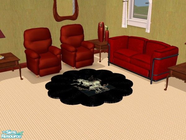 Sims 2 — Dark Design's Daisy Unicorn Rug by Dark_Design — This rug is a part of the collection that includes 4 unicorn