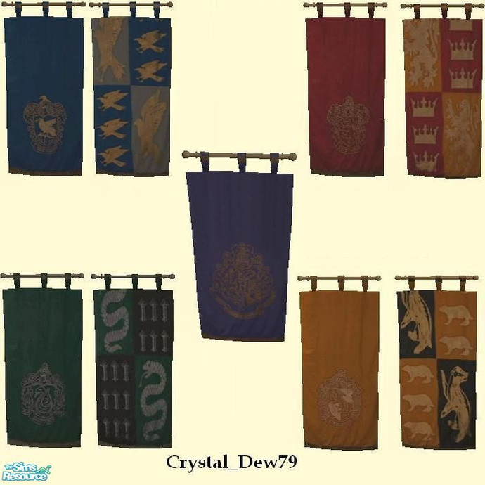 The Sims Resource Hogwarts tapestries set
