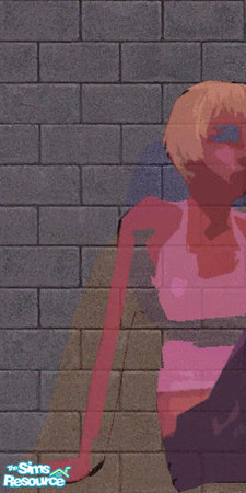 Sims 2 — Hangin' Mural - #1 of 3 by BlindHatred — First of three panels that make the "Hangin'" mural. See my