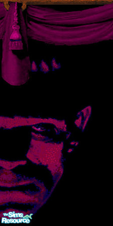 Sims 2 — Frankenstein Swag 5 by Lorah — Part of Frankenstein Swag Gold Purple. Three wall set in purple, blue, gold and