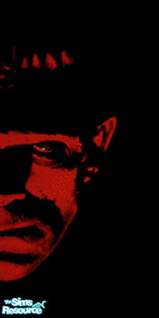 Sims 2 — Frankenstein 2 by Lorah — Part of Frankenstein. Three wall set in red and black. 