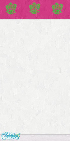 Sims 2 — Tommy Hilfiger  "Pamela" Wall by Waverly — "Whimsical and fun, the Tommy Hilfiger Pamela bath