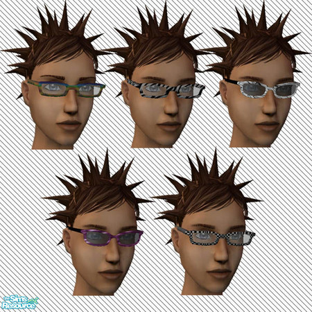Sims 2 — Funky Glasses by alc99999 — A set of funky glasses for your sims.