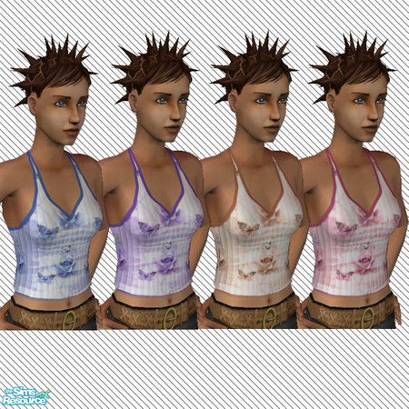 Sims 2 — Halter Top Set by alc99999 — A collection of halter tops.