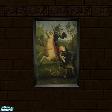 Sims 2 — Dragon Painting by arenaria — Perfect painting for your Wizard's wall. By Arenaria