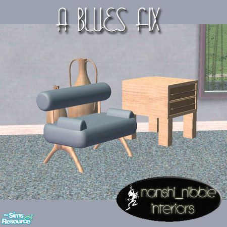 Sims 2 — A Blues Fix - amphora in natural by TSR Archive — This set uses the meshes from my set \\\'cubism living.\\\'