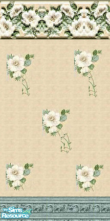Sims 2 — magnolias by ead425 — the comfort of magnolias on your bedroom walls