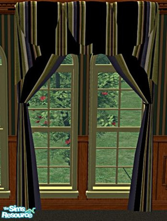 Sims 2 — Just Another Living Room- Curtains by mom_of2boyz — Another living room using all maxis objects.