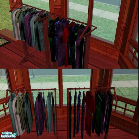 Sims 2 — Madam Malkin Shop Exceptional Rack by luvs10s — Madam Malkin Robes for all Occassions as featured in the Harry